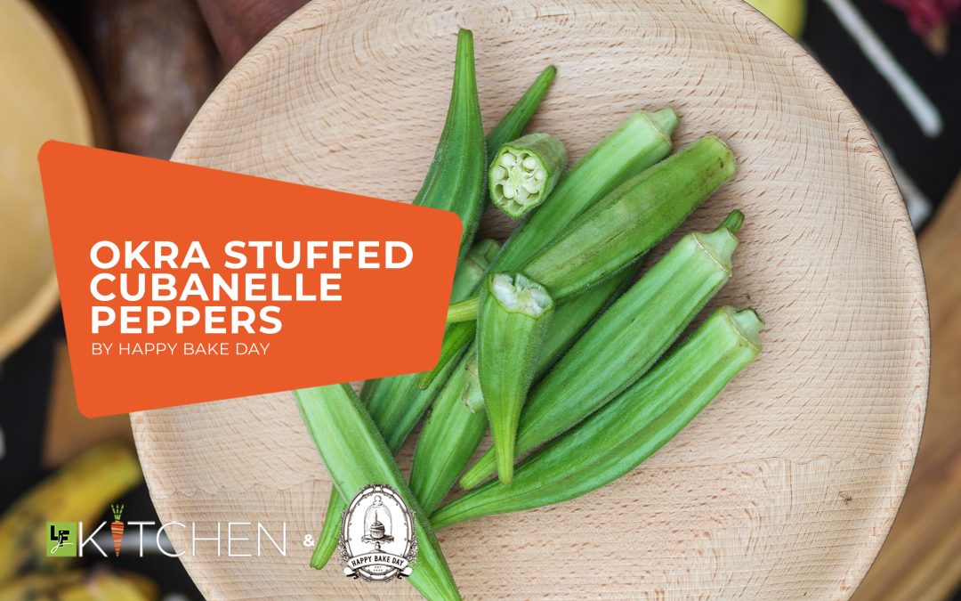 Okra Stuffed Cubanelle Peppers by Happy Bake Day