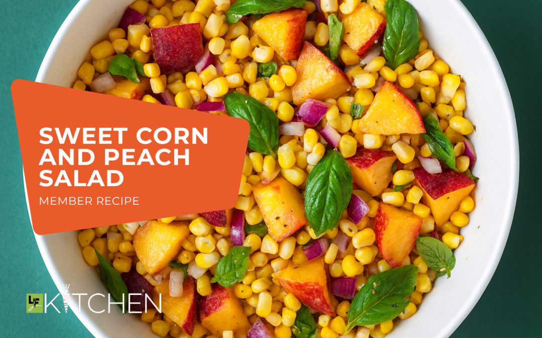 Sweet Corn and Peach Salad