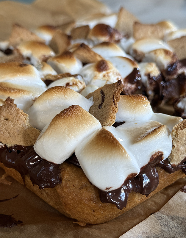 Sweet Potato S'mores Blondie Bars recipe by happy bake day local fare jax