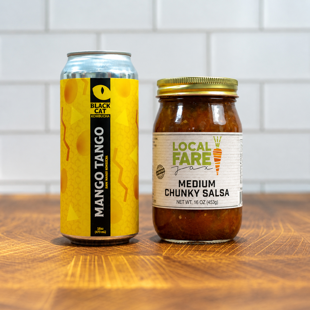 local fare black cat kombucha and salsa